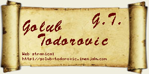 Golub Todorović vizit kartica